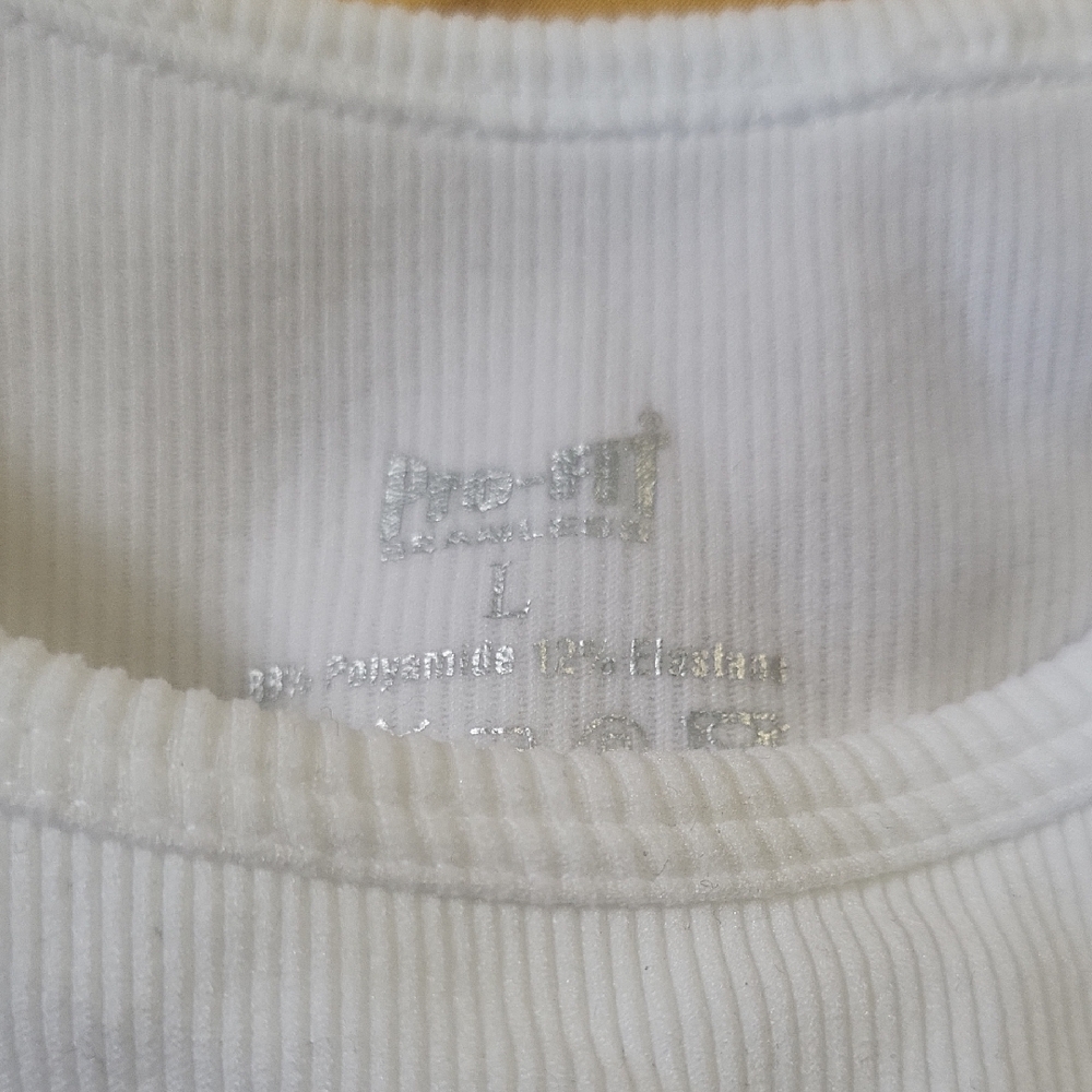 White Ribbed Tank Top - Picture 2 of 3